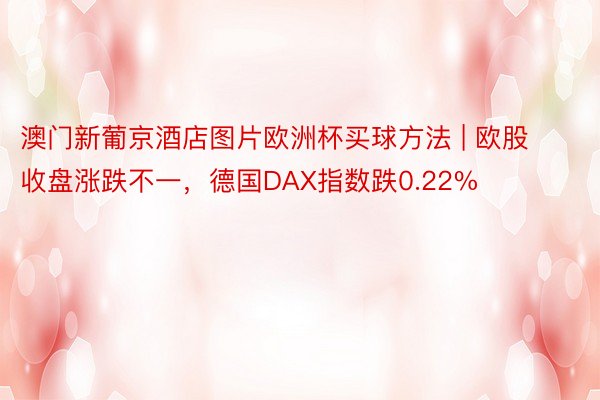 澳门新葡京酒店图片欧洲杯买球方法 | 欧股收盘涨跌不一，德国DAX指数跌0.22%